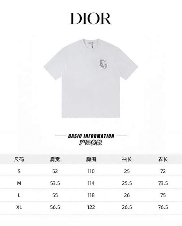 Dior T Shirts Short _SKUDiorS-XLautxW365515784